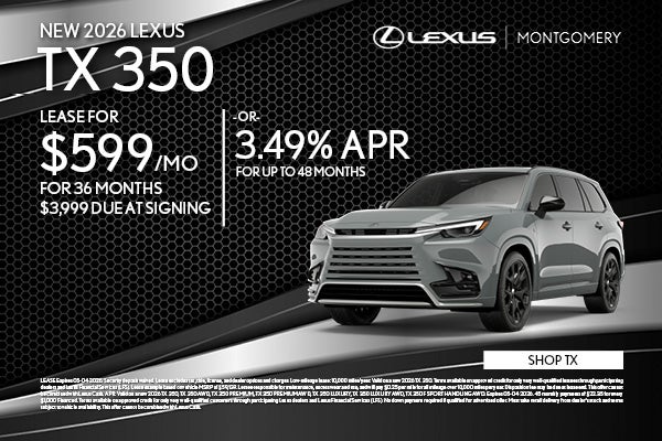 NEW 2026 LEXUS TX 350